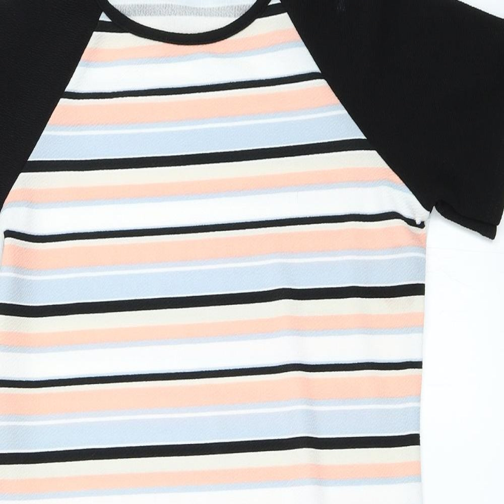 Select Womens Black Striped  Shift  Size 12