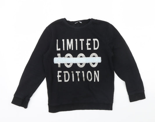 PEP&CO Girls Black   Pullover Sweatshirt Size 6-7 Years  - Limited Edition