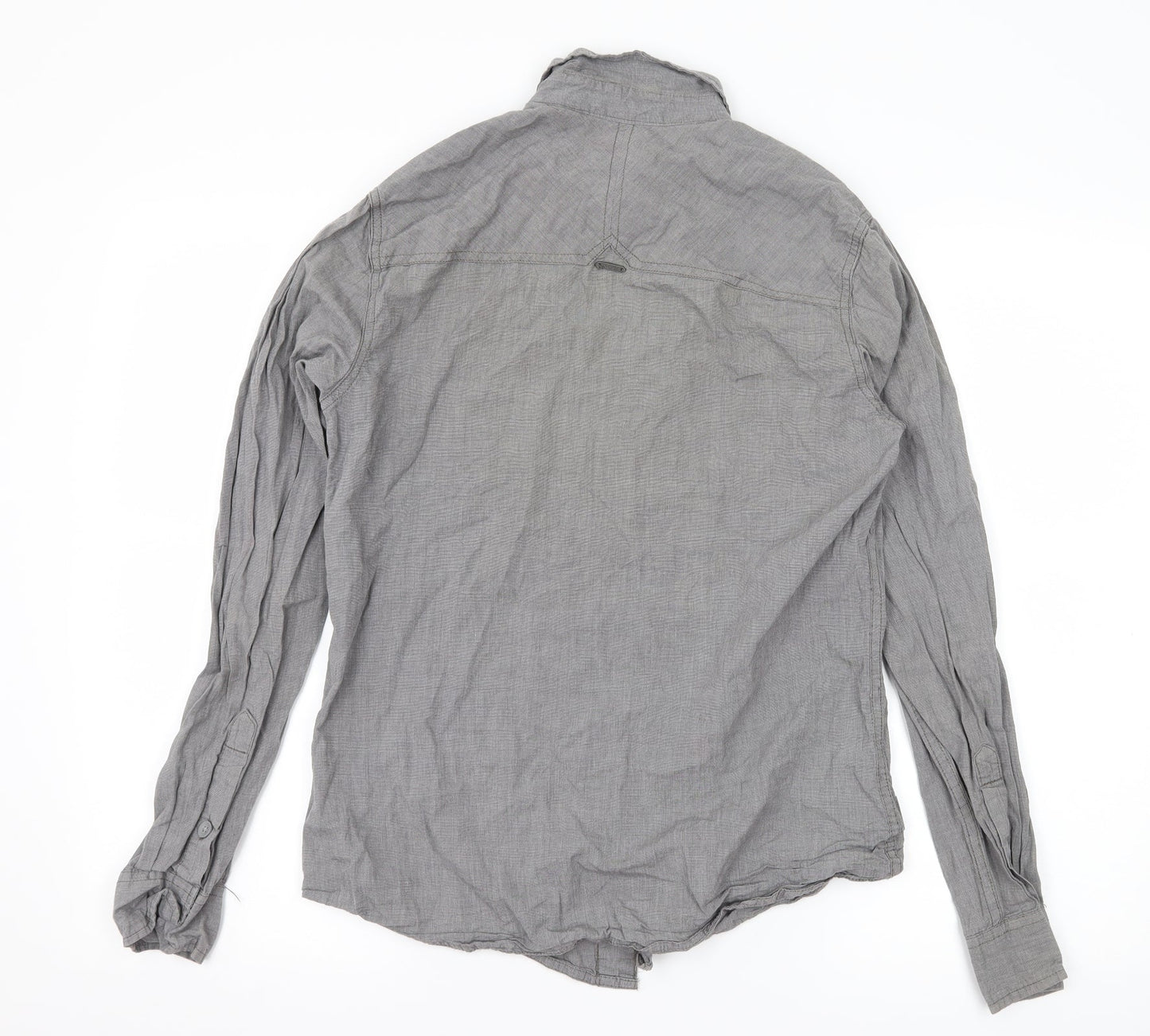 Industrialize Mens Grey    Button-Up Size S