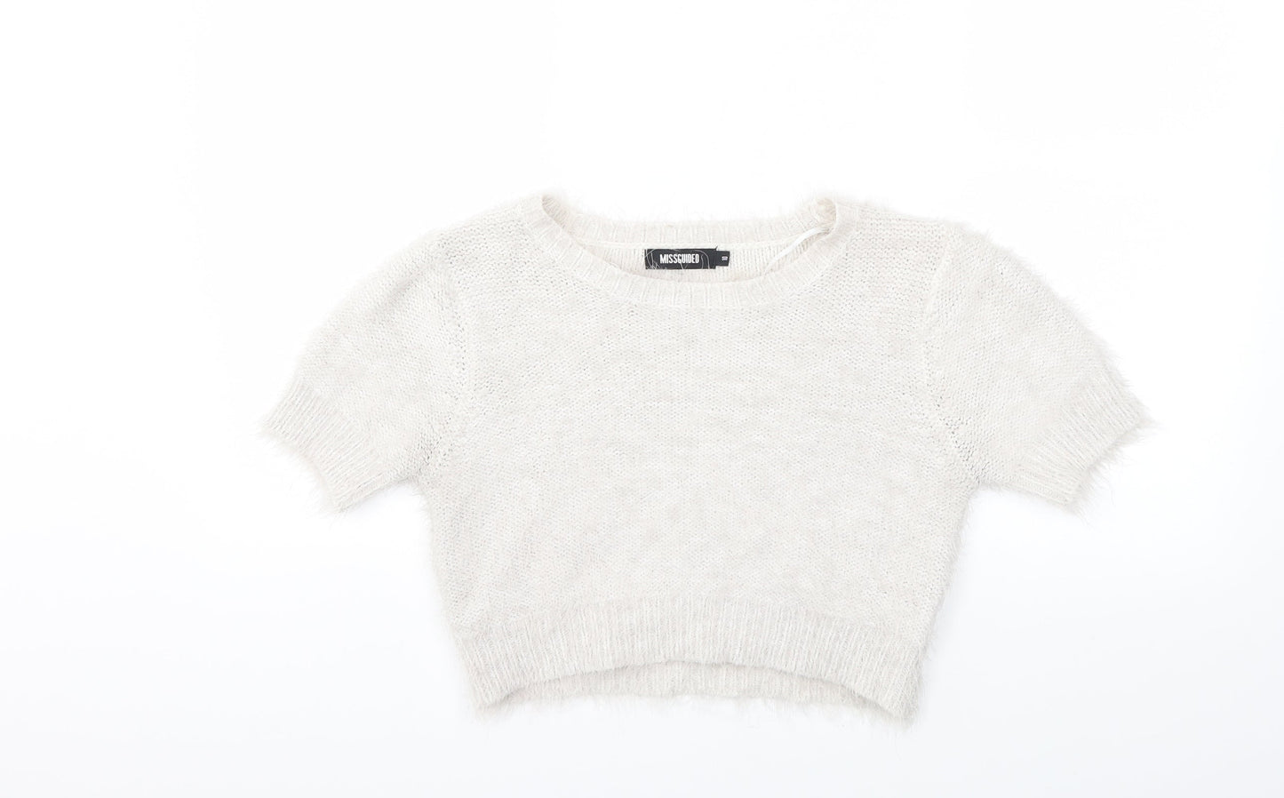 Missguided Womens Grey  Knit Pullover Jumper Size 10