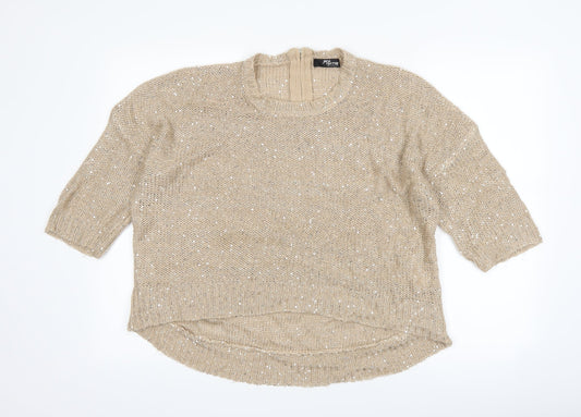 Jane Norman Womens Brown   Pullover Jumper Size 14