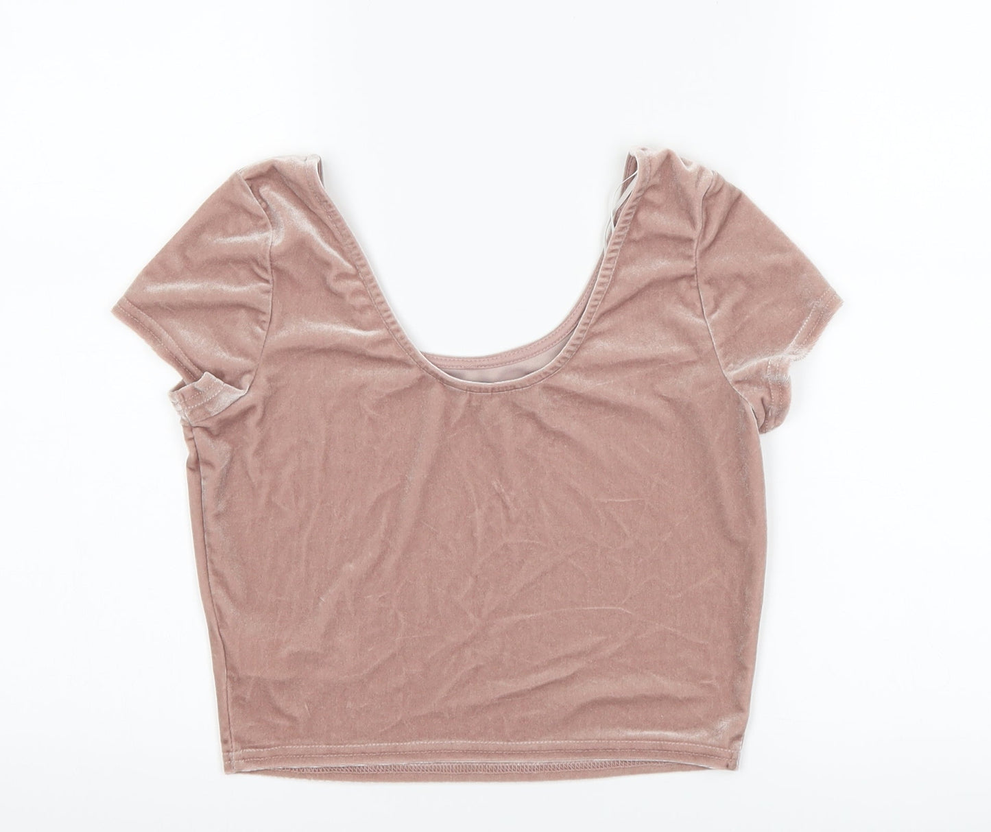 New Look Womens Pink   Cropped T-Shirt Size 10