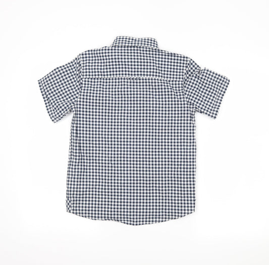 NEXT Boys Blue Chevron  Basic Button-Up Size 10 Years