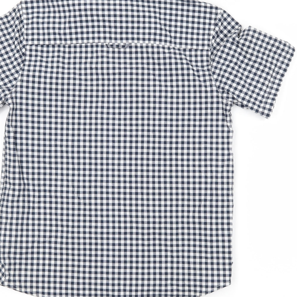 NEXT Boys Blue Chevron  Basic Button-Up Size 10 Years