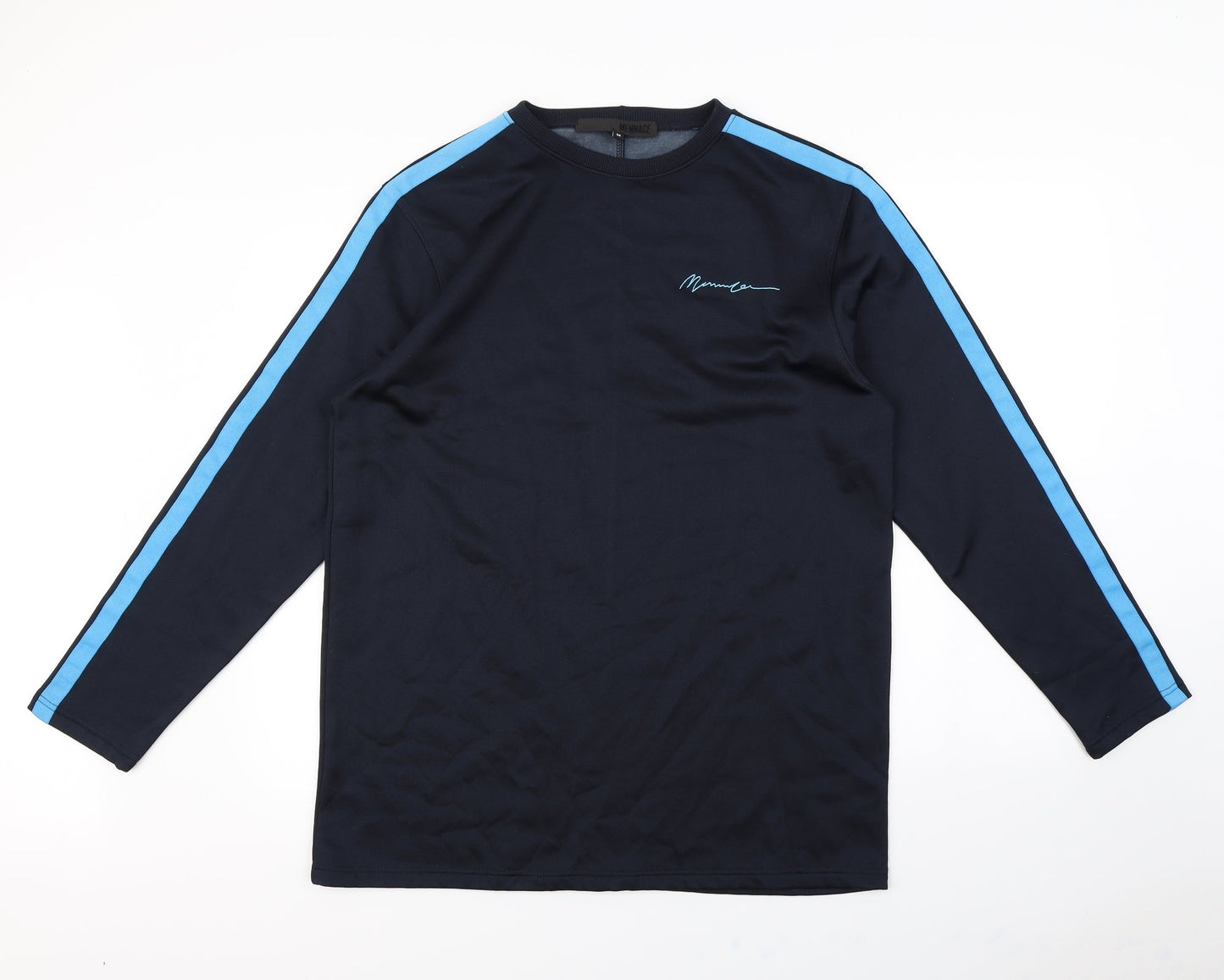 Mennace Mens Blue   Pullover Jumper Size M