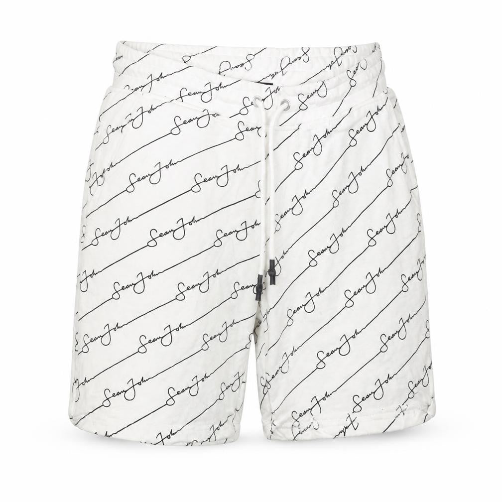 Mennace Womens White Spotted  Sweat Shorts Size M