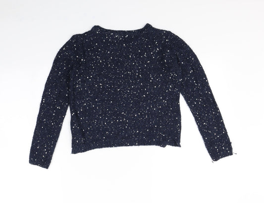 John Lewis Girls Blue   Pullover Jumper Size 9 Years