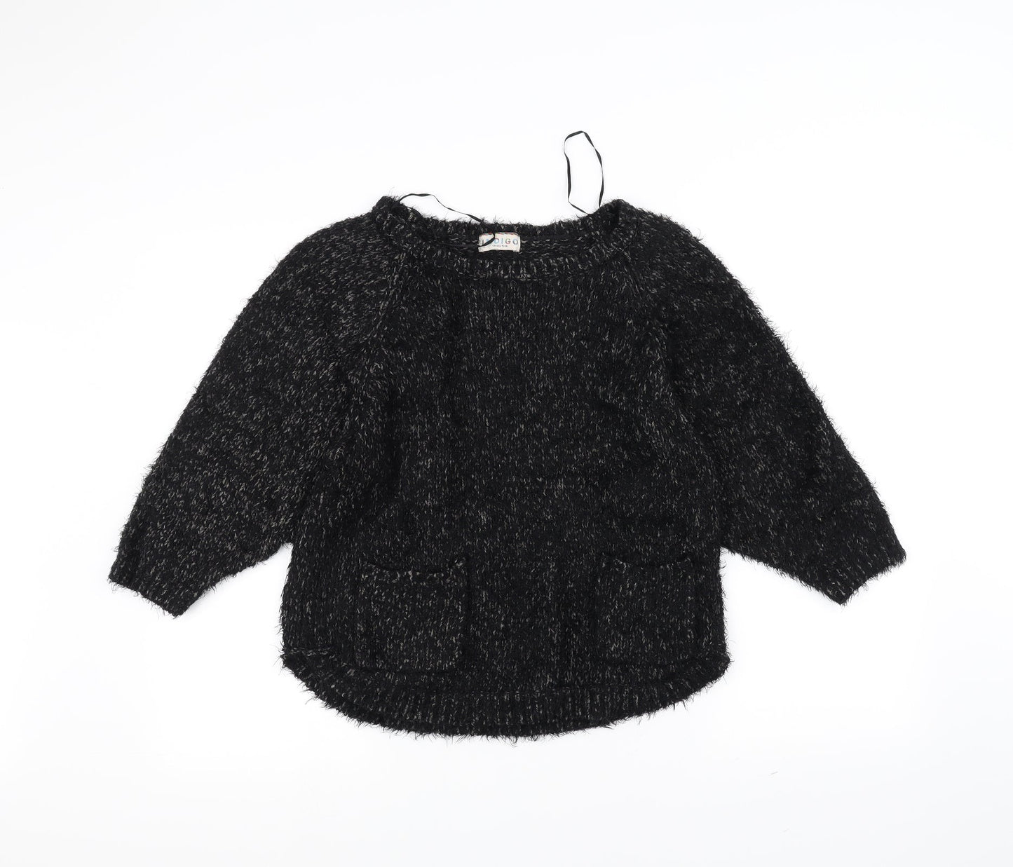 Marks and Spencer Womens Black  Knit Pullover Jumper Size 10