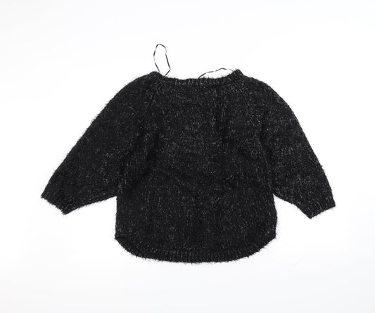 Marks and Spencer Womens Black  Knit Pullover Jumper Size 10