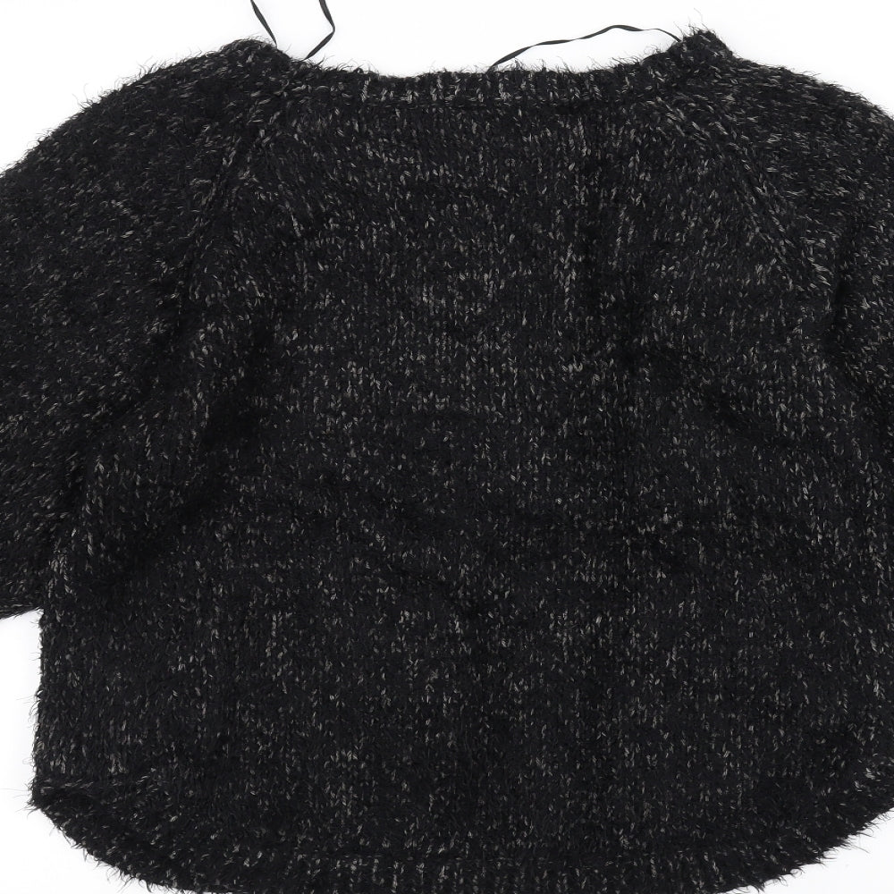 Marks and Spencer Womens Black  Knit Pullover Jumper Size 10