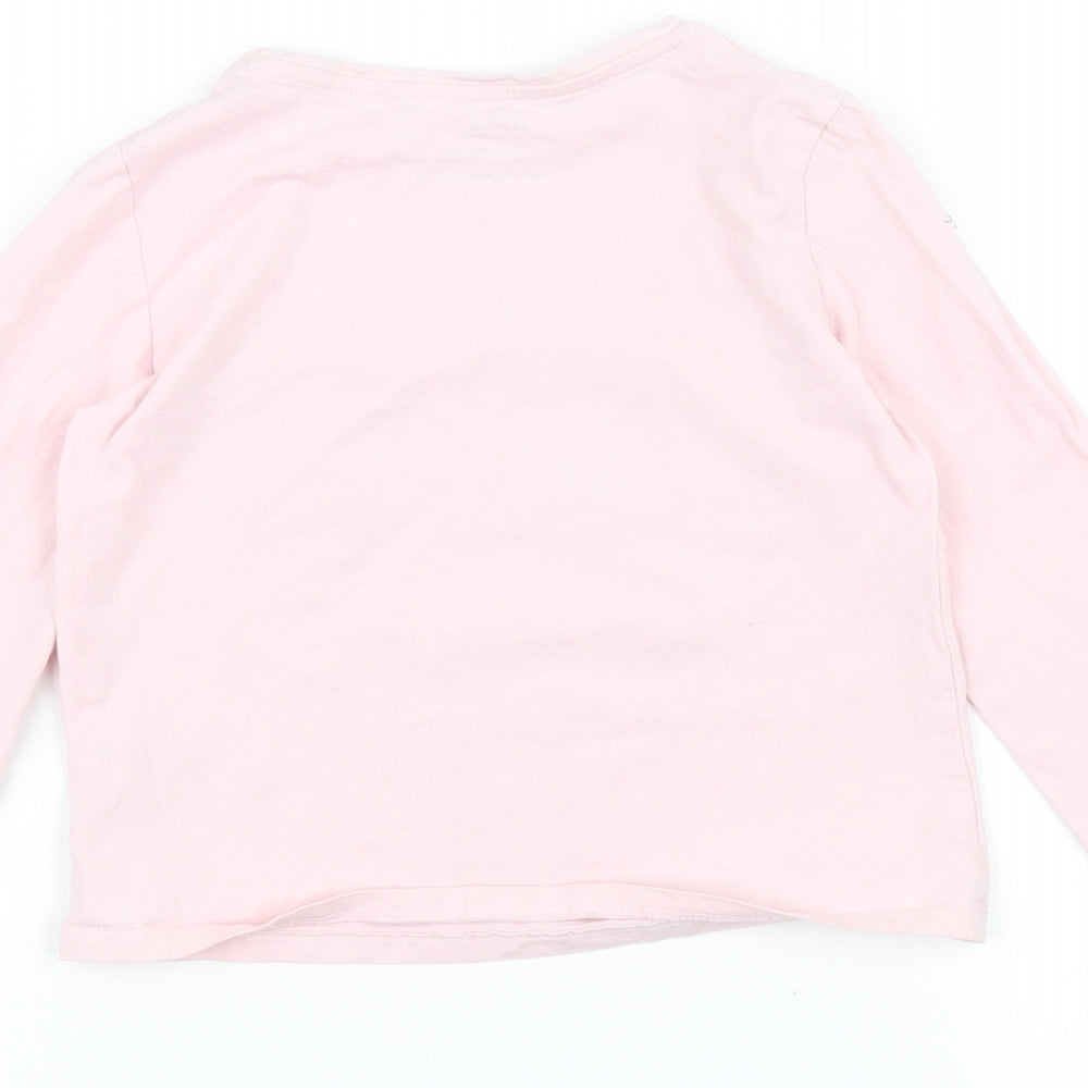 Primark Girls Pink   Basic T-Shirt Size 9-10 Years
