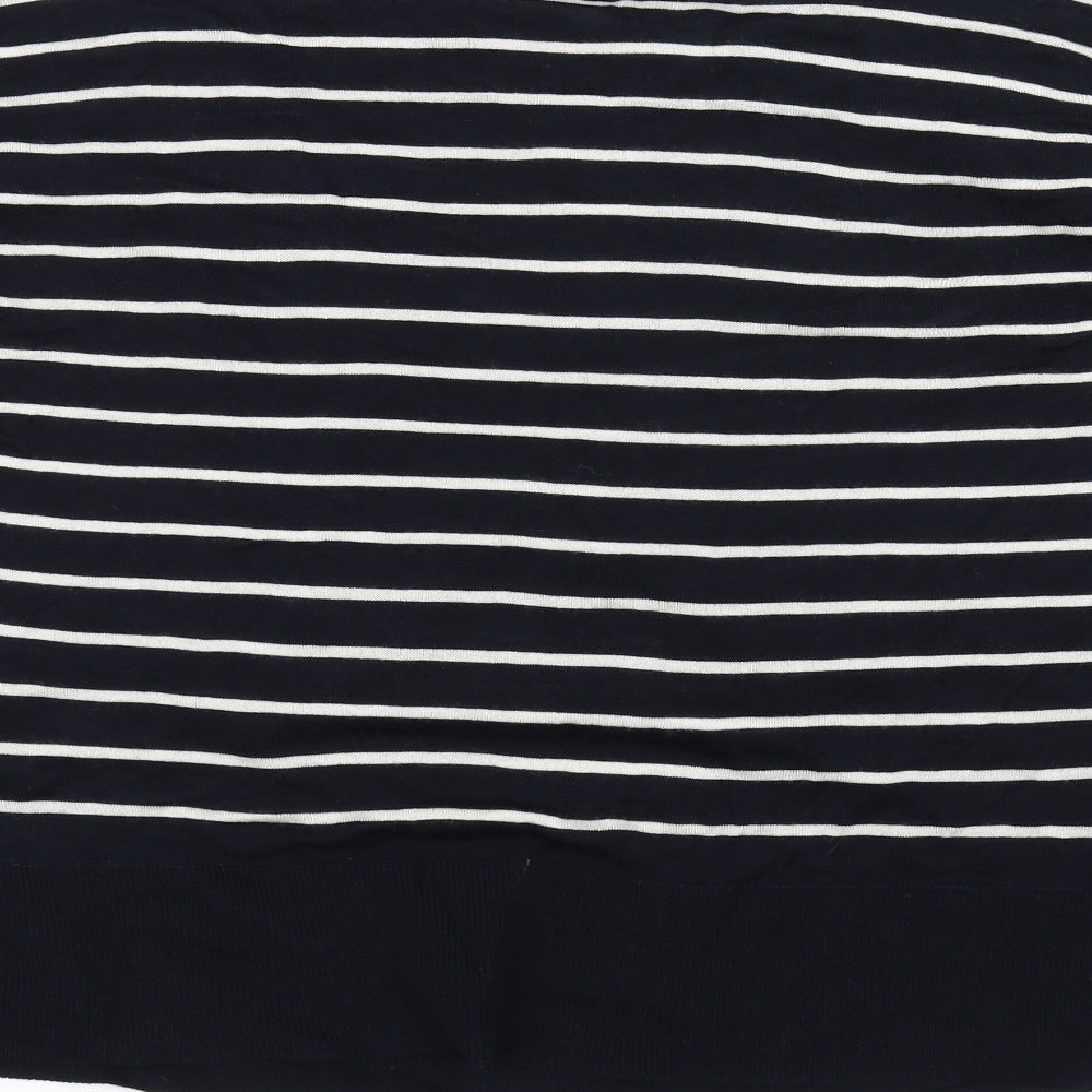 H&M Womens Black Striped  Pullover Jumper Size XS