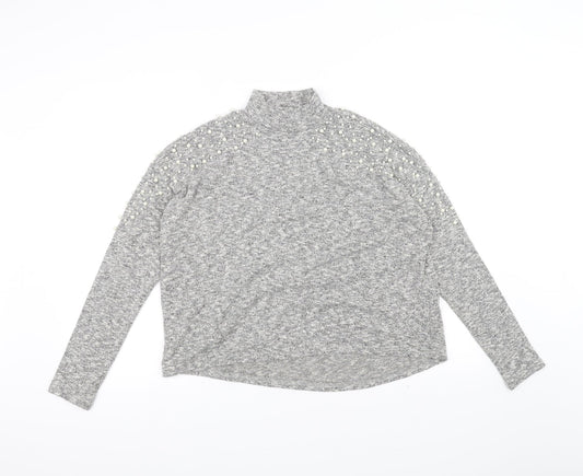H&M Womens Grey   Pullover Jumper Size S