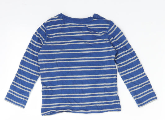 Gap Boys Blue Striped  Basic T-Shirt Size 3 Years