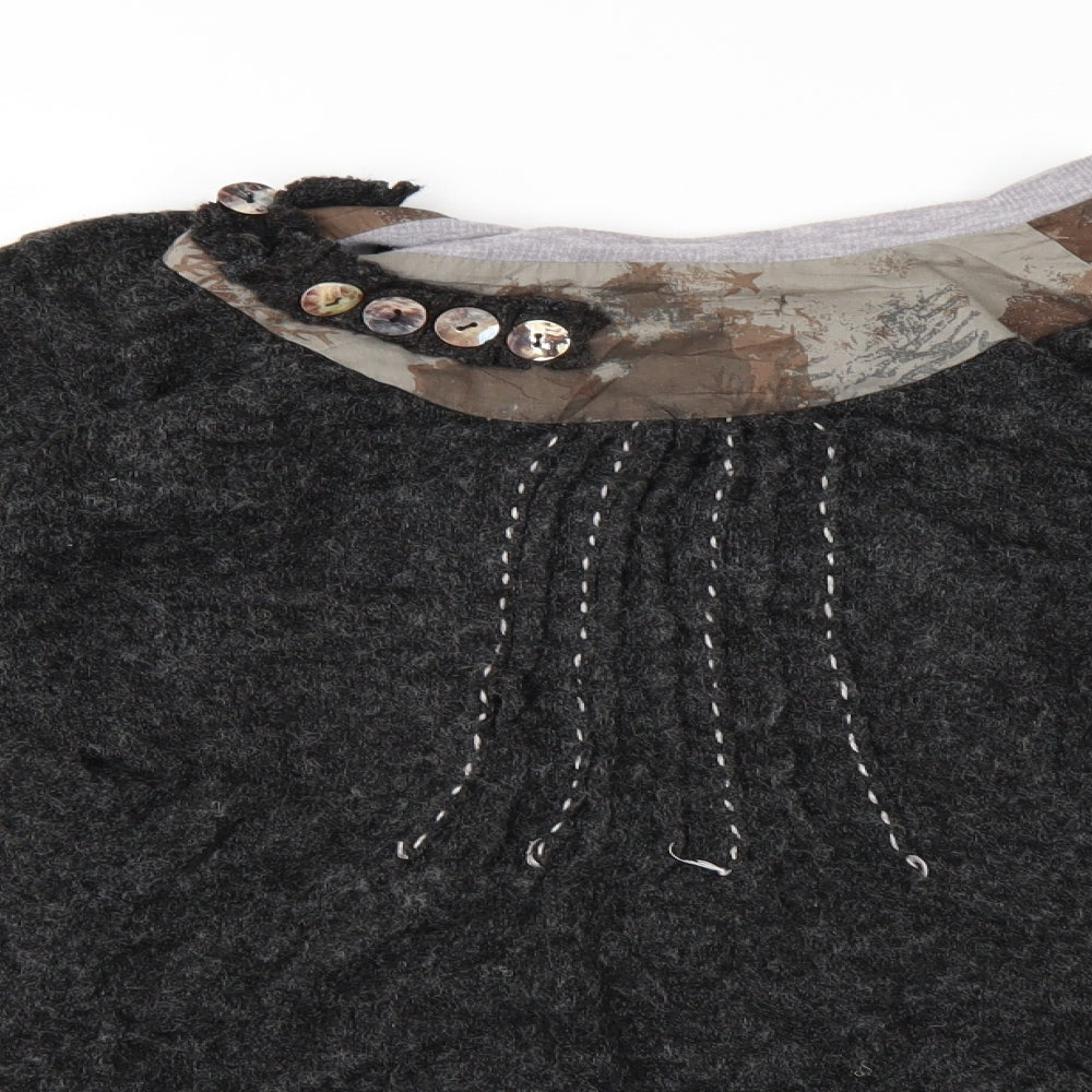 Izabel Womens Grey   Tunic Blouse Size XL
