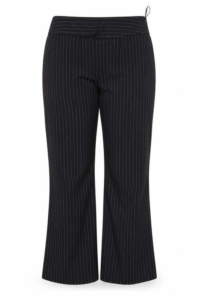 Kit Womens Black Striped  Trousers  Size 20 L31 in