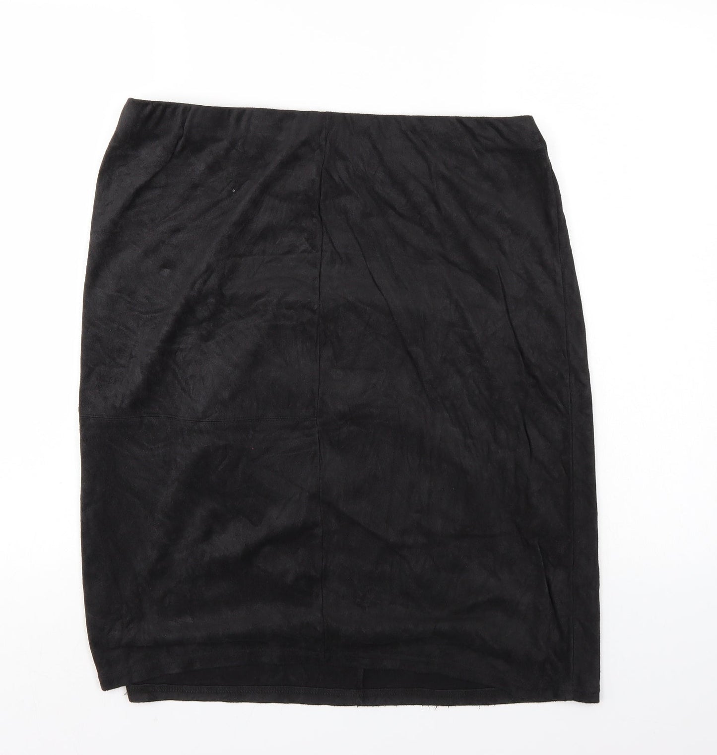 Preworn Womens Black   A-Line Skirt