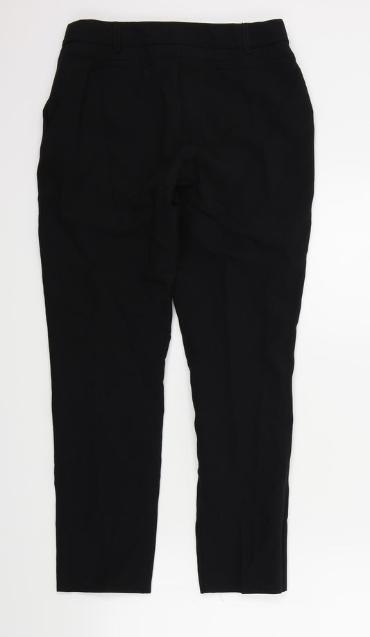 Peackocks Womens Black   Trousers  Size 8 L26 in