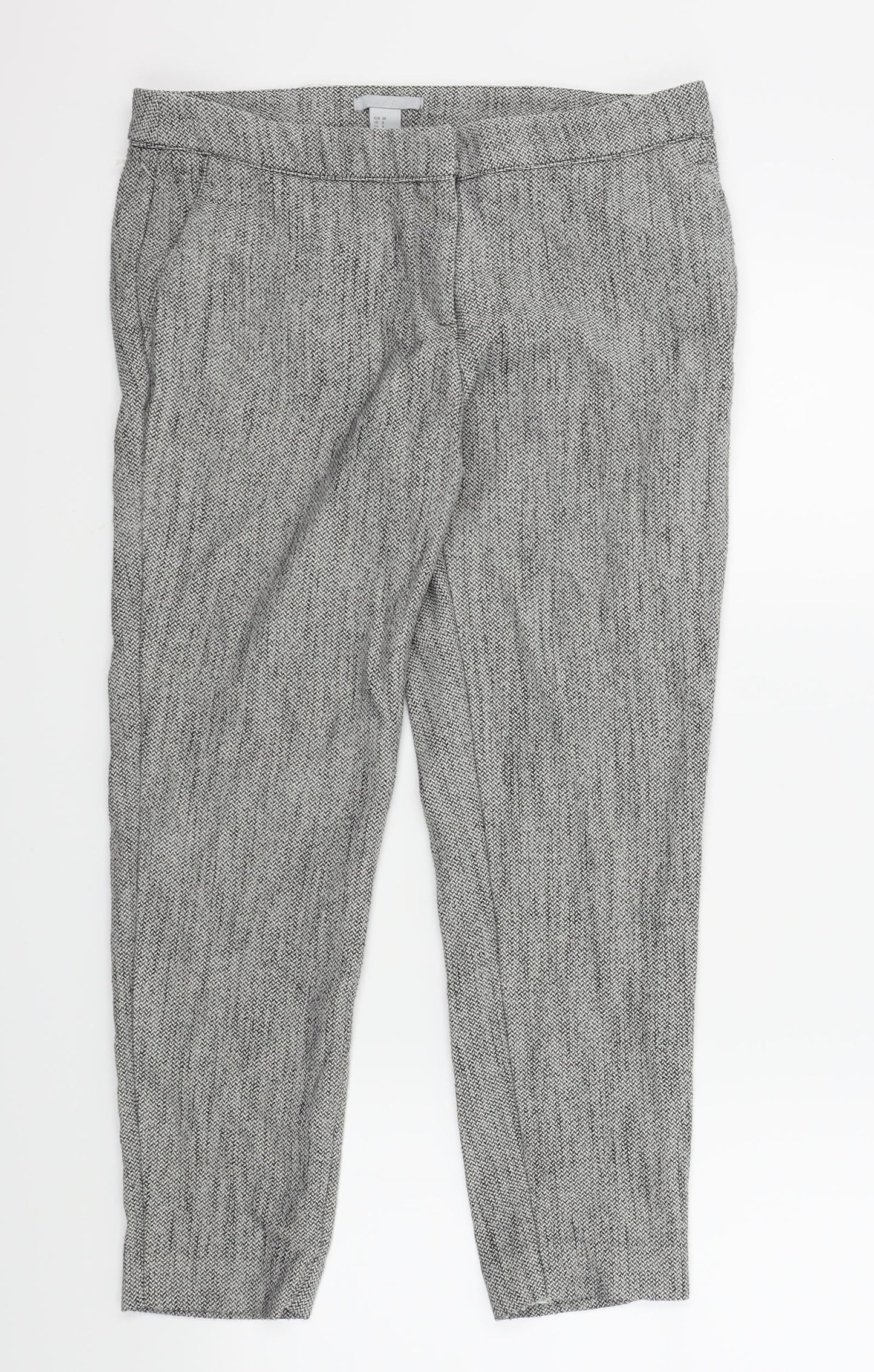 H&M Womens Brown   Trousers  Size 38 L34 in