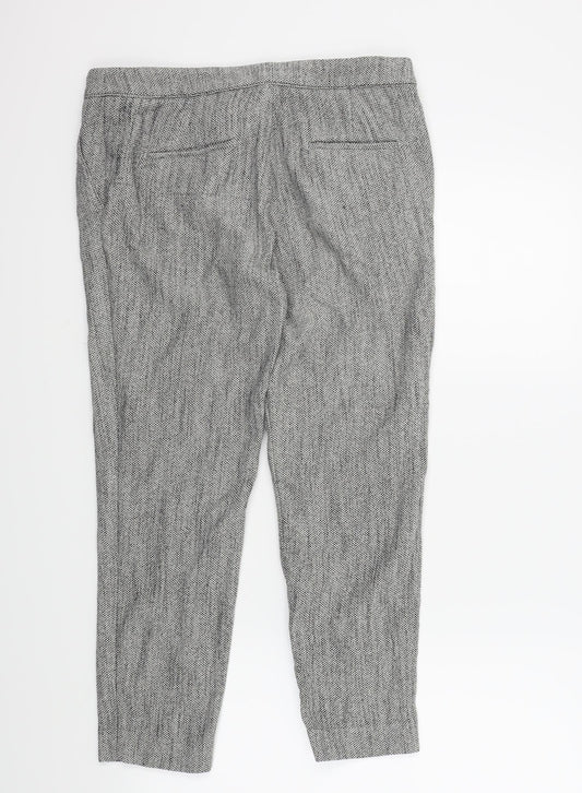 H&M Womens Brown   Trousers  Size 38 L34 in