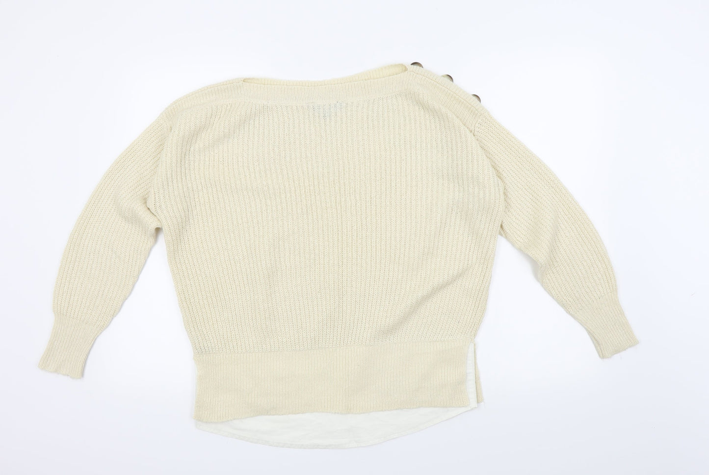 Dorothy Perkins Womens Beige   Pullover Jumper Size 10