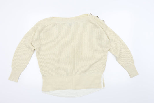 Dorothy Perkins Womens Beige   Pullover Jumper Size 10