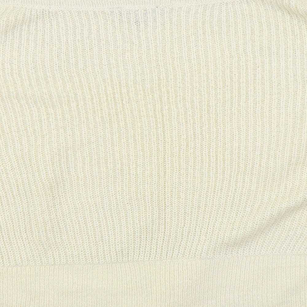 Dorothy Perkins Womens Beige   Pullover Jumper Size 10