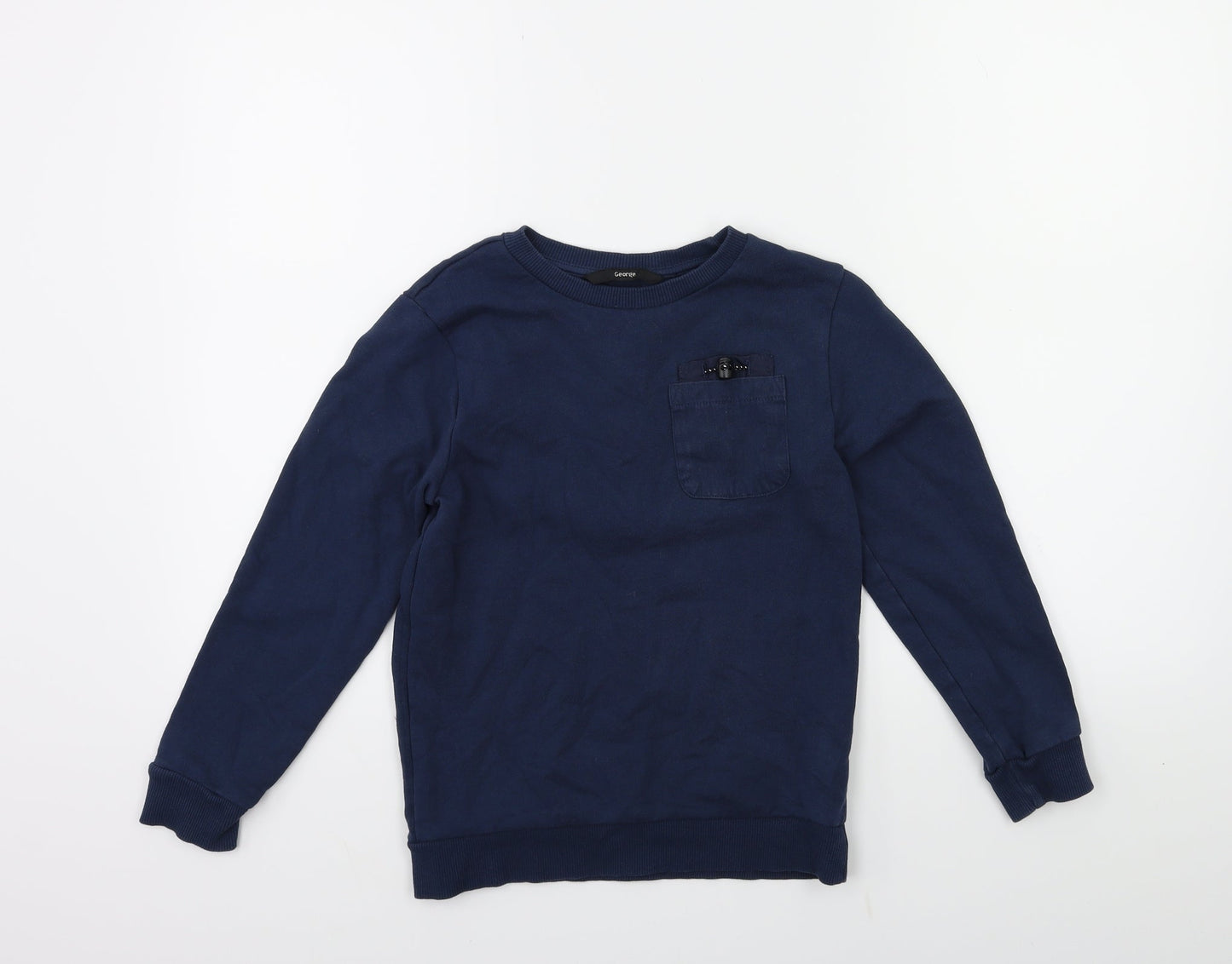George Boys Blue   Pullover Sweatshirt Size 9 Years