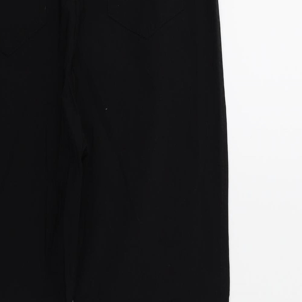 Roma Womens Black   Trousers  Size 14 L25 in