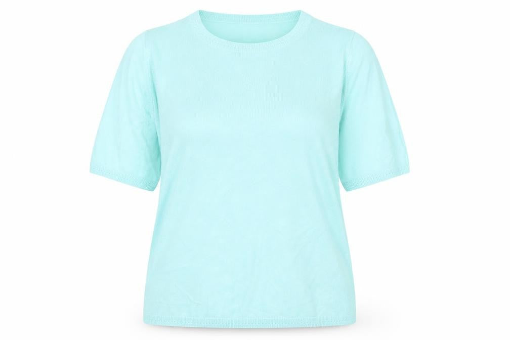 Classics Womens Blue   Basic T-Shirt Size 14