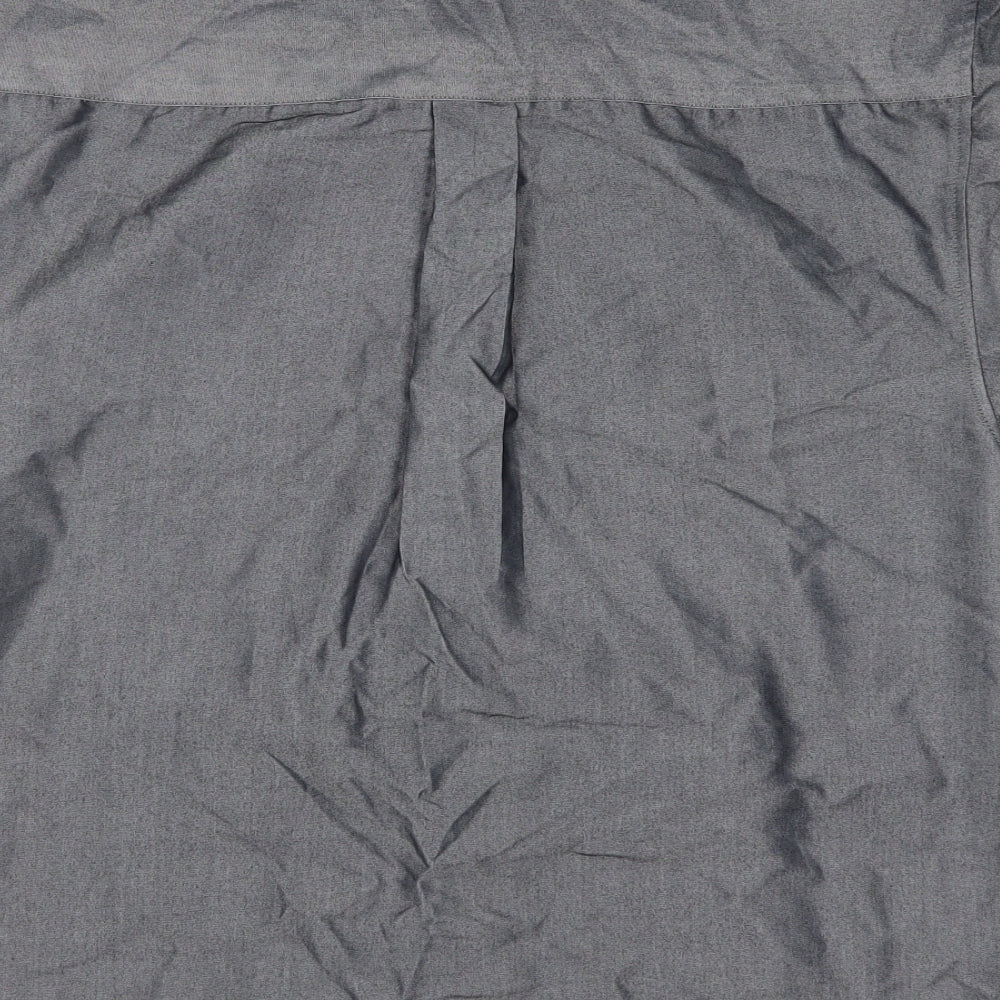 Easy Mens Grey    Button-Up Size S