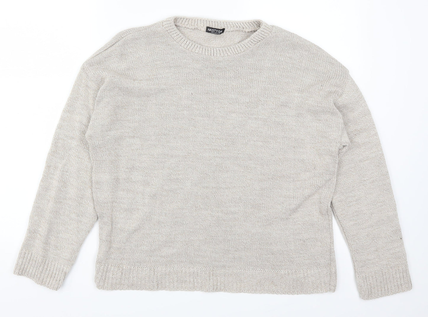 Nasty Gal Womens Beige   Pullover Jumper Size S