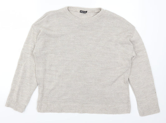 Nasty Gal Womens Beige   Pullover Jumper Size S