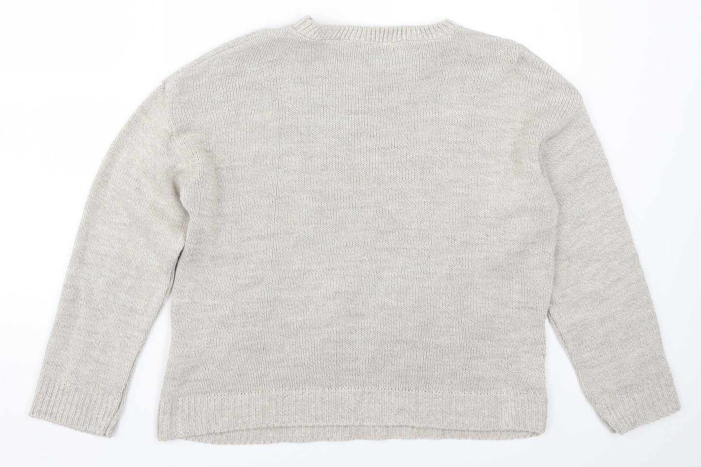 Nasty Gal Womens Beige   Pullover Jumper Size S