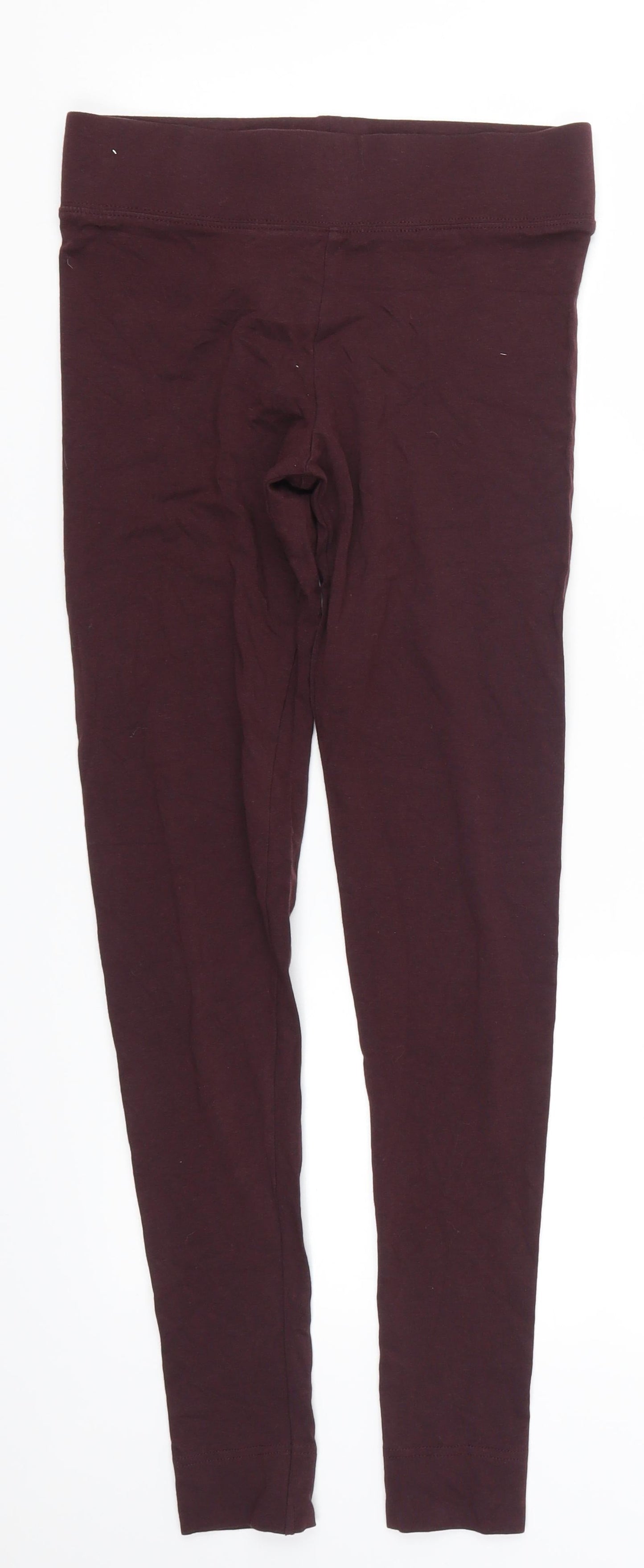 Marks and Spencer Womens Purple   Carrot Leggings Size 8 L29 in