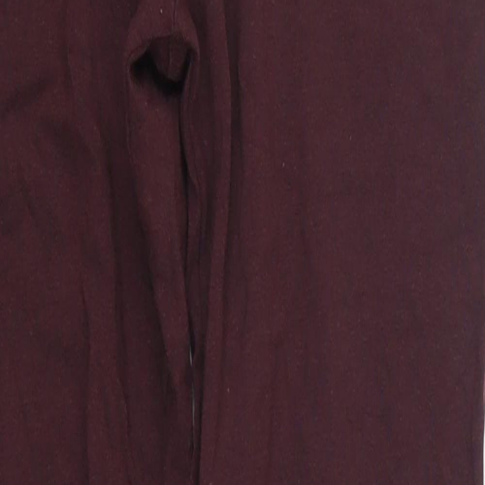 Marks and Spencer Womens Purple   Carrot Leggings Size 8 L29 in