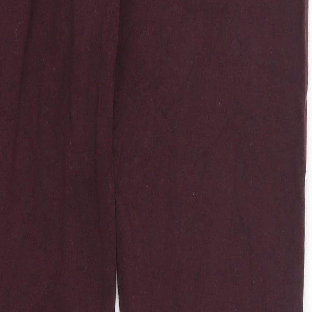 Marks and Spencer Womens Purple   Carrot Leggings Size 8 L29 in