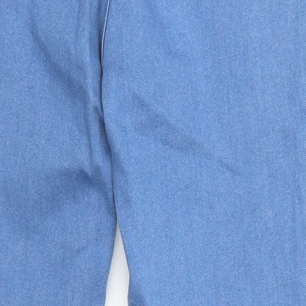 Pretty Little Thing Womens Blue  Denim Mom Jeans Size 6 L28 in - Lace Up