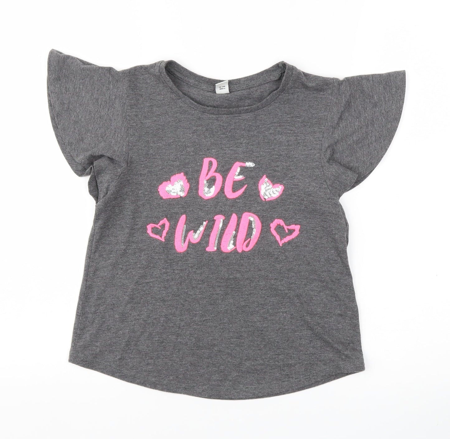 TU Girls Grey   Basic T-Shirt Size 10 Years