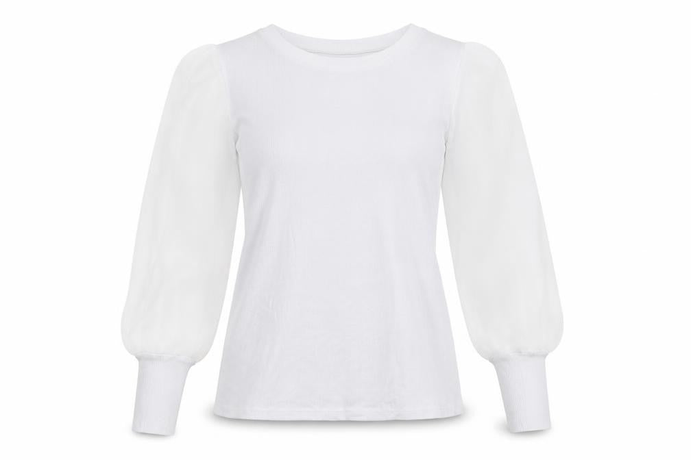 Preworn Womens White   Basic T-Shirt Size L