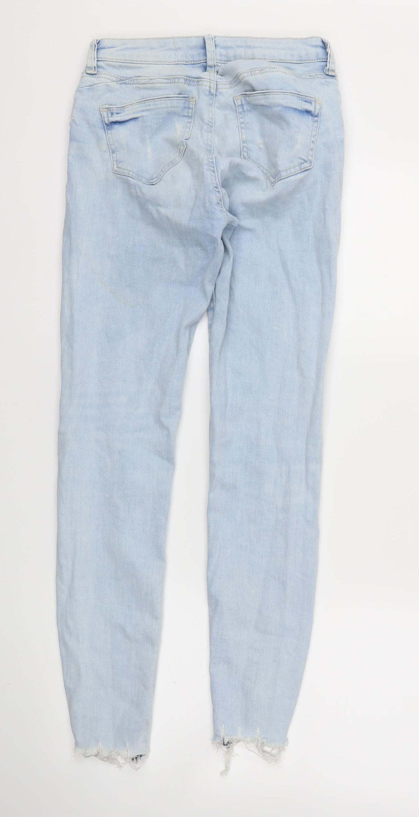 Denim & Co. Womens Blue   Skinny Jeans Size 6 L28 in