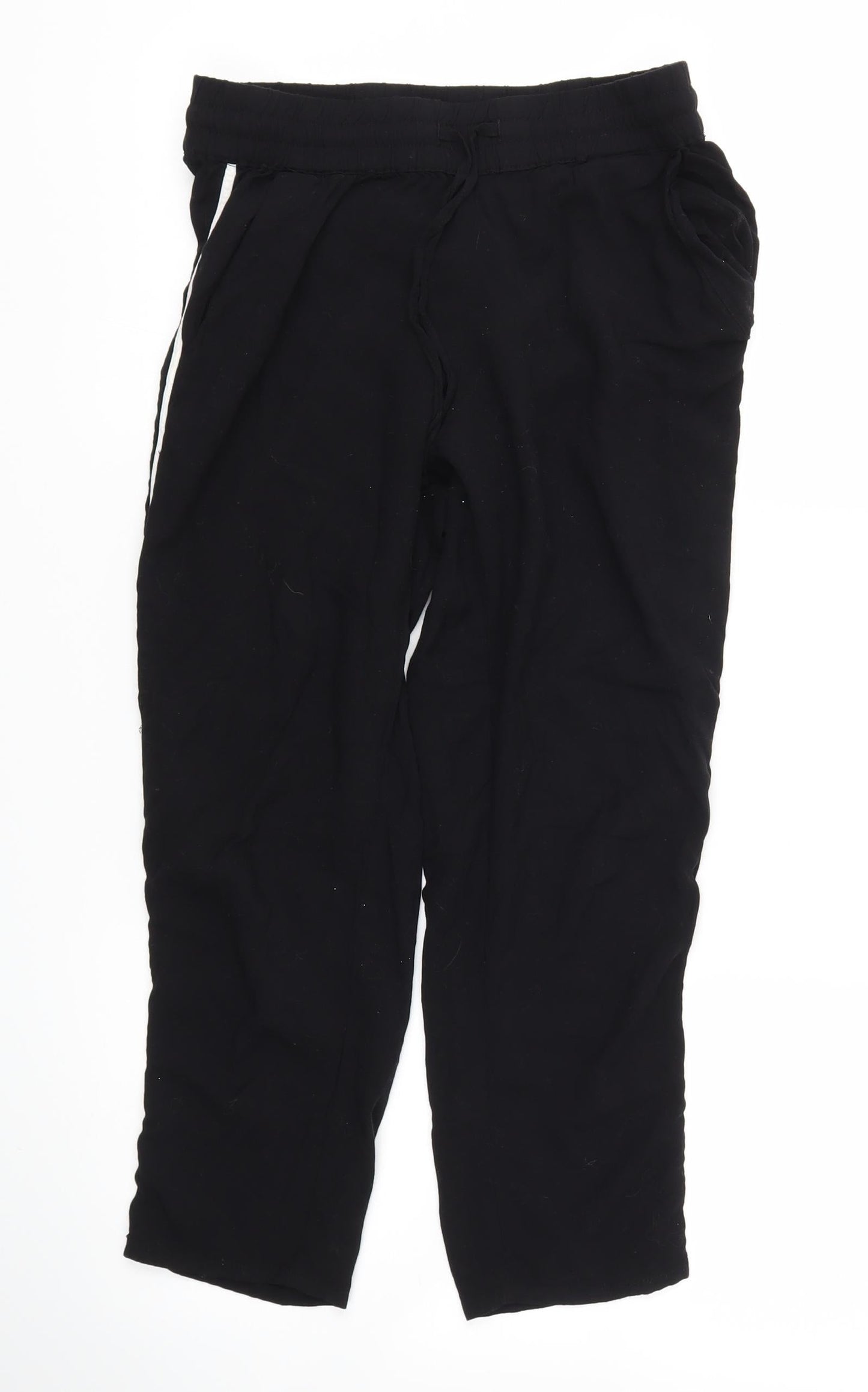 H&M Womens Black   Trousers  Size 8 L20.5 in - Stretch waistband