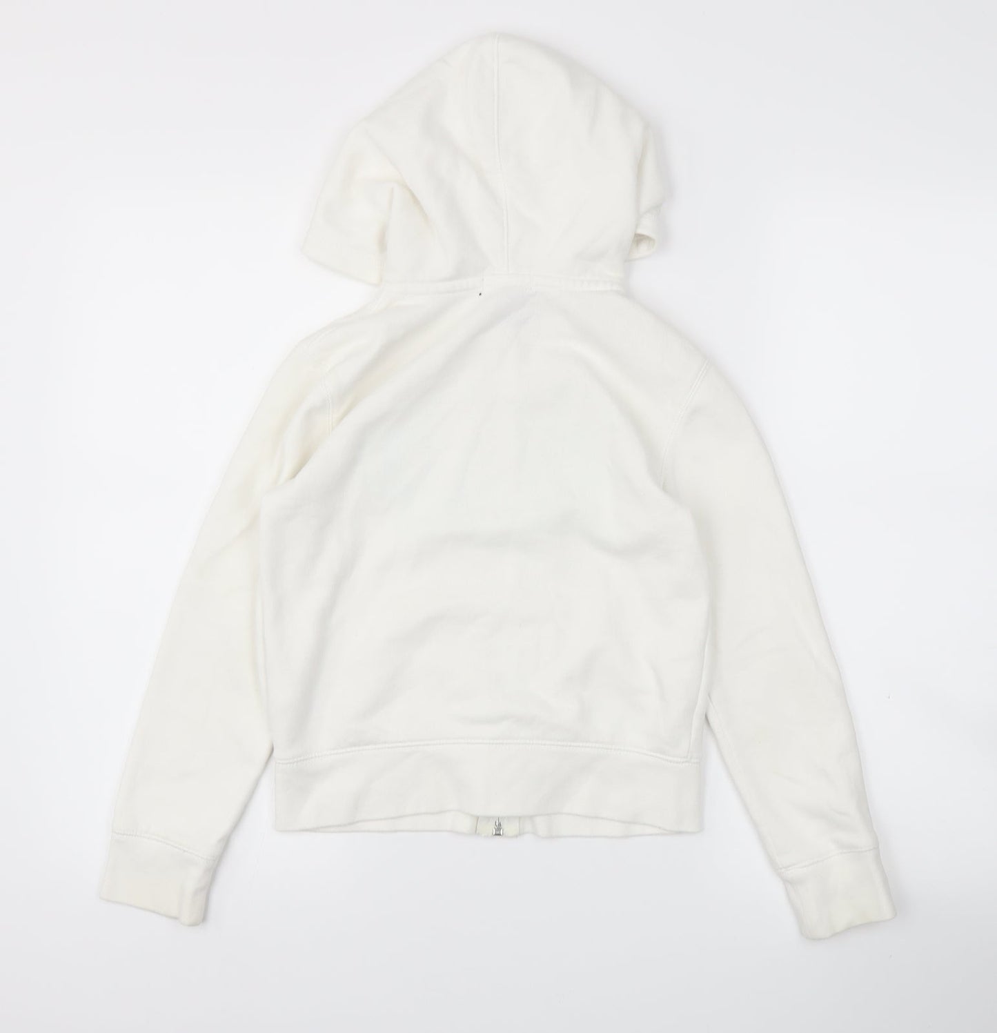 Gap Girls White   Full Zip Jumper Size M