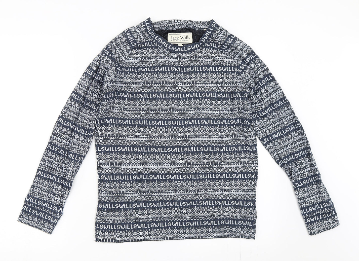 Jack Wills Womens Blue   Pullover Sweatshirt Size 8