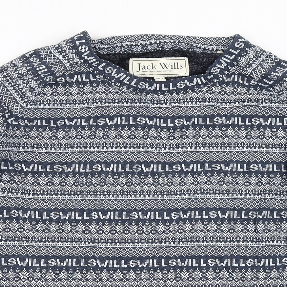 Jack Wills Womens Blue   Pullover Sweatshirt Size 8