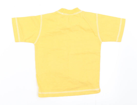 Serious Stuff Boys Yellow   Basic T-Shirt Size 12 Months  - Sailing