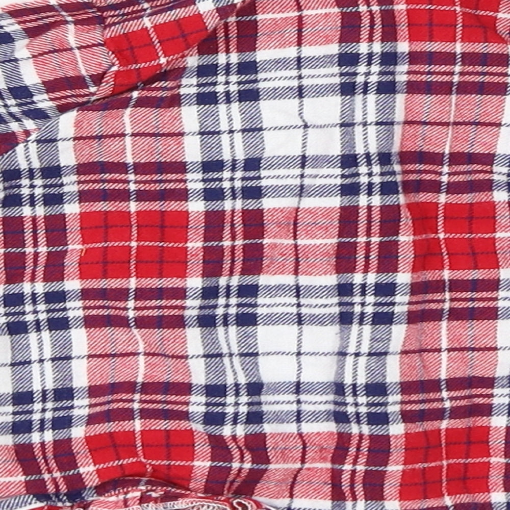 George Girls Red Check  Basic Button-Up Size 6-9 Months  - Minnie Mouse