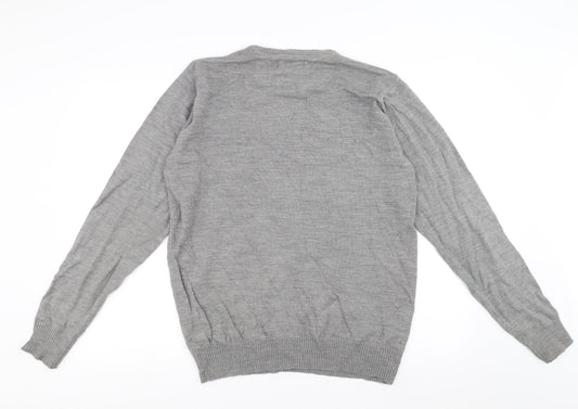 industrialize Mens Grey   Pullover Jumper Size M