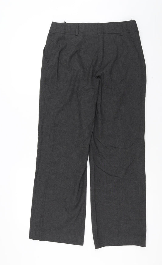Lebek Womens Grey   Trousers  Size 32 in L28 in