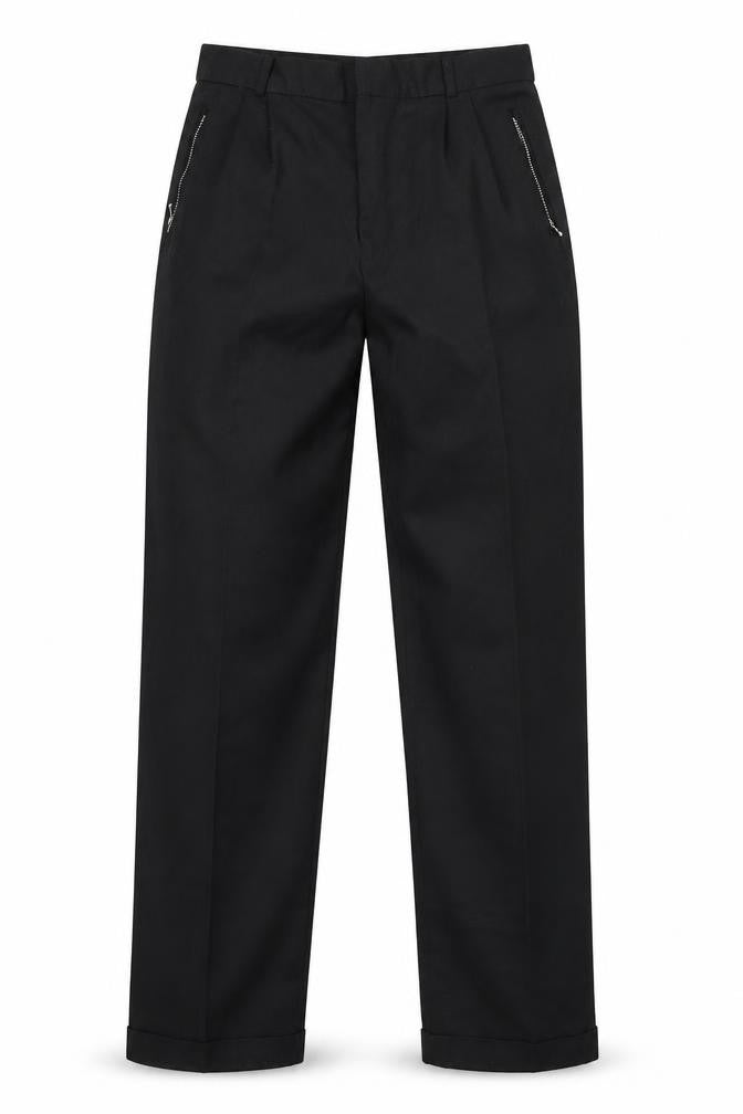 Preworn Mens Black   Trousers  Size 30 L29 in - Zipped pockets